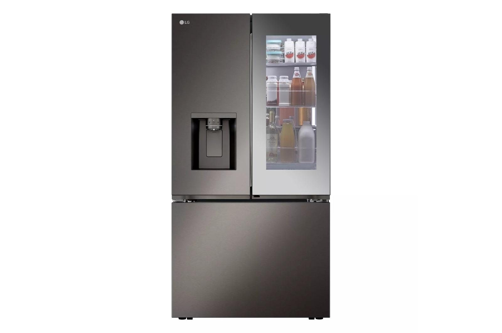 Lg 31 cu. ft. Smart Standard-Depth MAX™ French Door Refrigerator with Four Types of Ice and Mirror InstaView®