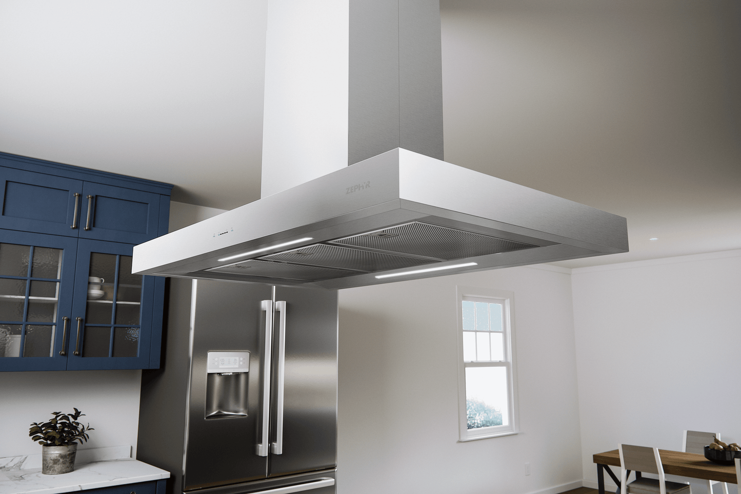 Zephyr ZRME42CS Roma, Island, 42", SS, 600 CFM, ACT