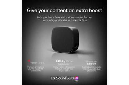 Lg W7 Sound Suite W7 8-Inch Subwoofer  Deep Bass  Wireless