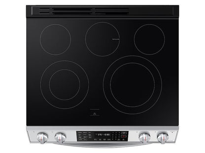 Samsung NE63CB831512 Bespoke 6.3 cu. ft. Smart Slide-in Electric Range with Air Fry & Convection in White Glass
