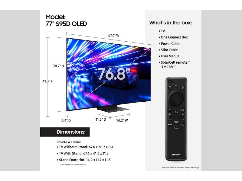 Samsung QN77S95DAFXZA 77 Inch Class OLED S95D