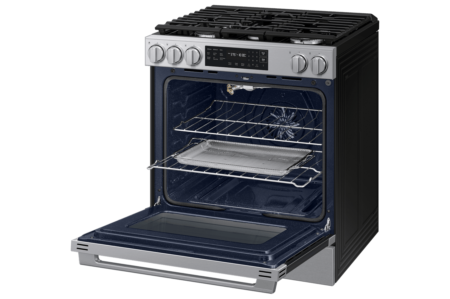 Samsung NSG80H60SR Bespoke Smart Slide-in Gas Range Pro Style Design  Air Fry Max  True Convection