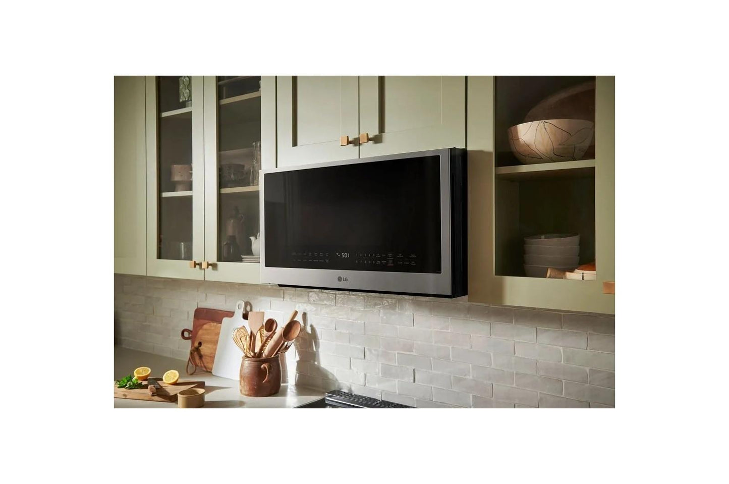 Lg MVEL2035X 2.0 cu. ft. Wi-Fi Enabled Over-the-Range Microwave Oven with EasyClean®