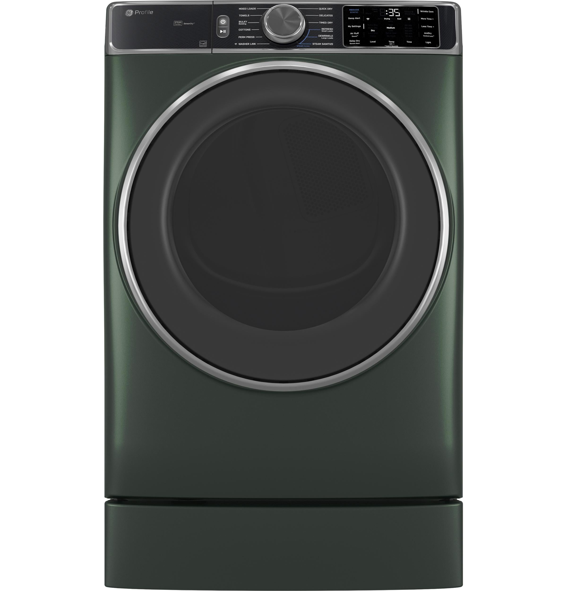 PFD95ESPWGN GE Profile™ ENERGY STAR® 7.8 cu. ft. Capacity Smart Front Load Electric Dryer with Steam and Sanitize Cycle