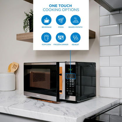 DDMW007501G1 Danby Designer 0.7 cu. ft. Space Saving Under the Cupboard Microwave in Stainless Steel