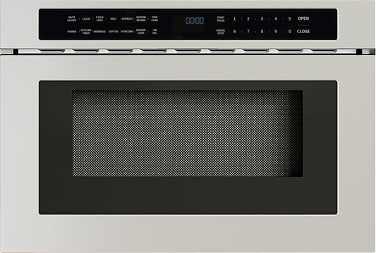 Zephyr MWD2401AS Microwave Drawer, 24in, Built-In, SS, 1.2 cu. ft.