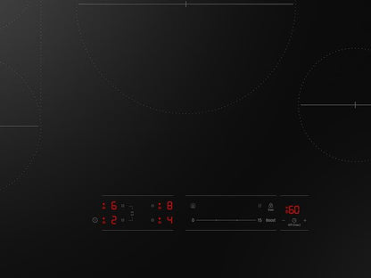Samsung CC70F30S2D 30" Induction Cooktop with Anti-Scratch Matte Glass and Sync Burners in Black