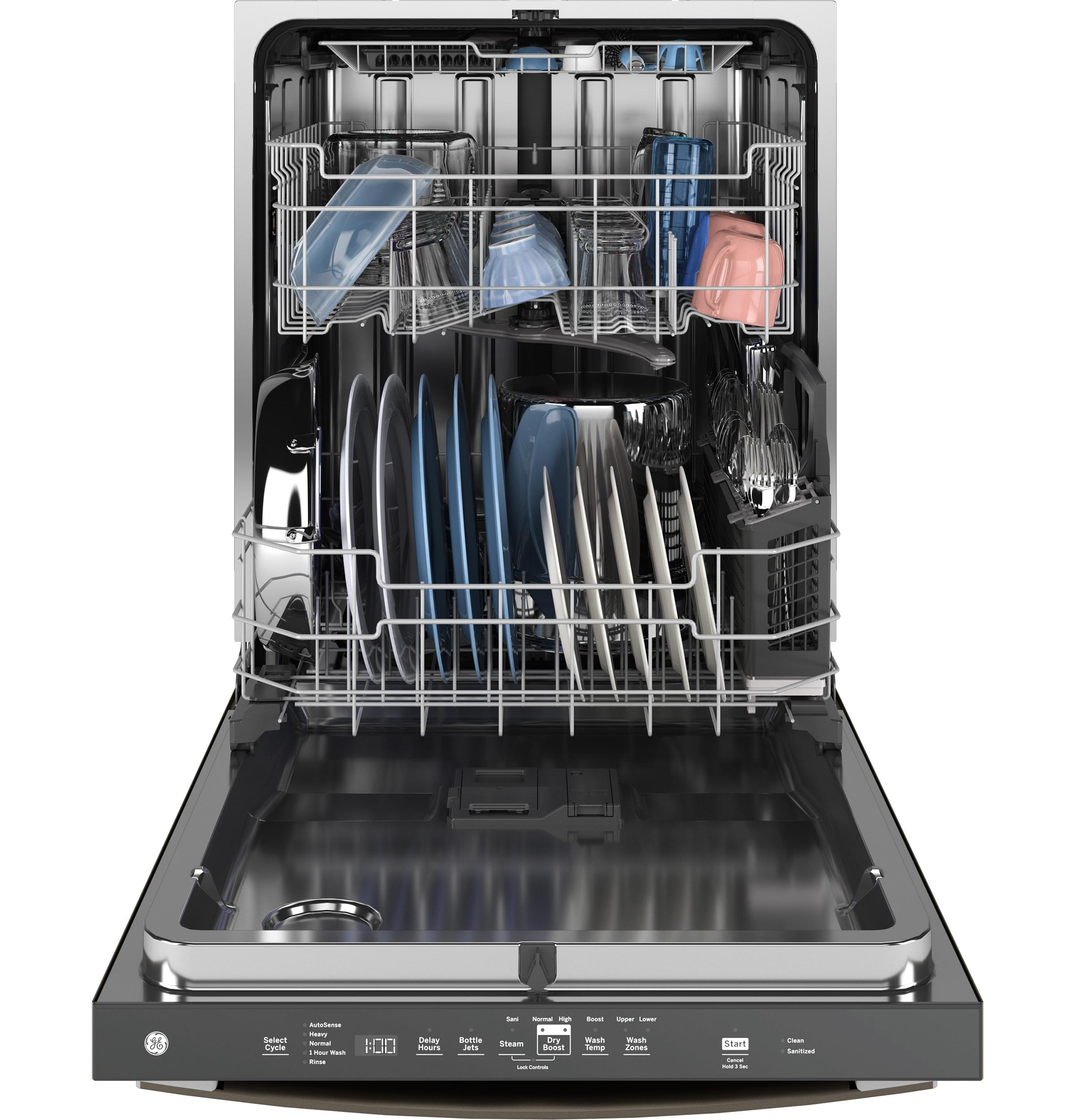 GDT670SMVES GE® ENERGY STAR® Top Control with Stainless Steel Interior Dishwasher with Sanitize Cycle