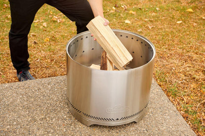 Napoleon Bbq NWFPMTISS Timberwolf Smokeless Fire Pit 18-inch, Stainless Steel , Wood, Stainless Steel
