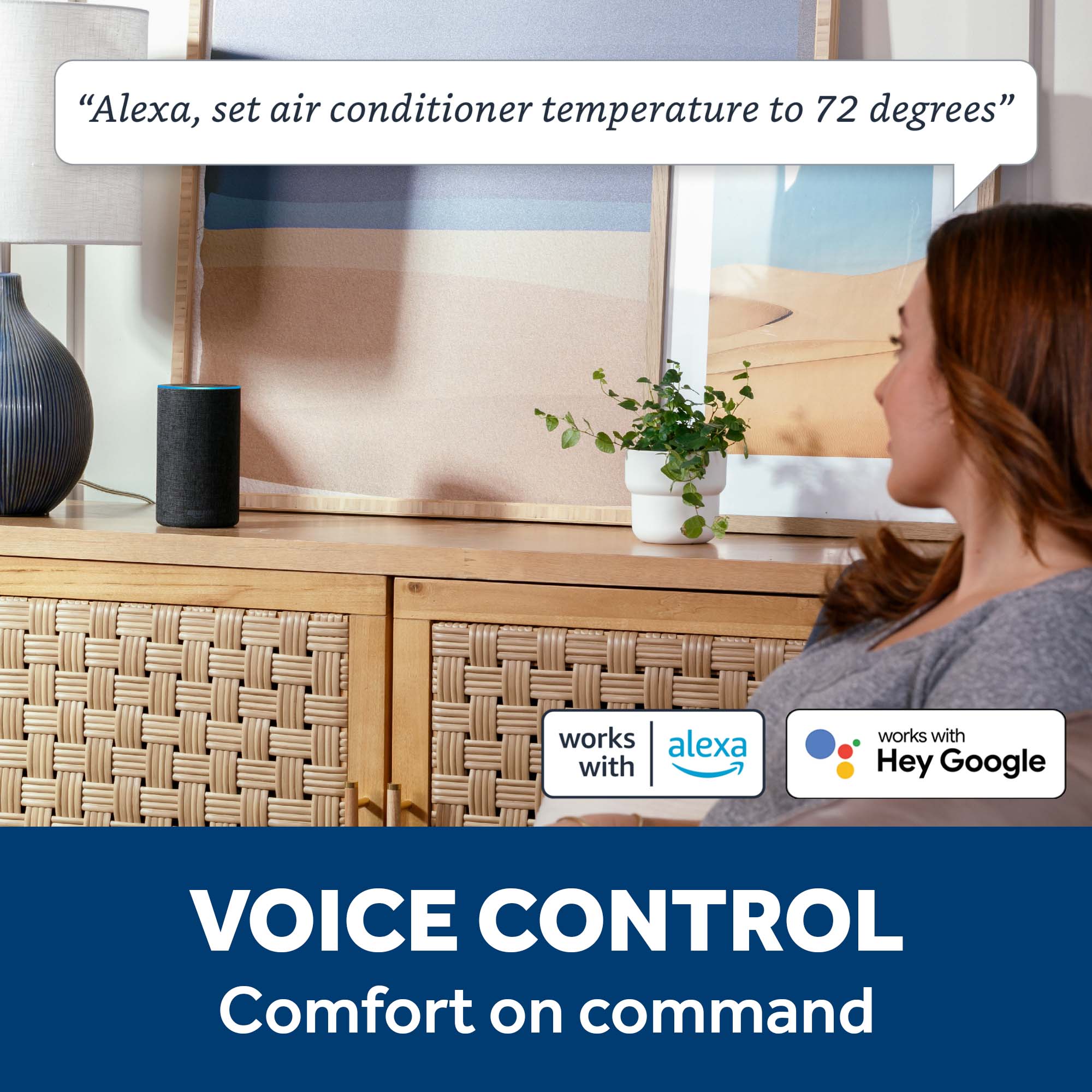 AWGH24WWF GE® 24,000 BTU Smart Heat/Cool Electronic Window Air Conditioner for Extra-Large Rooms up to 1,500 sq. ft.