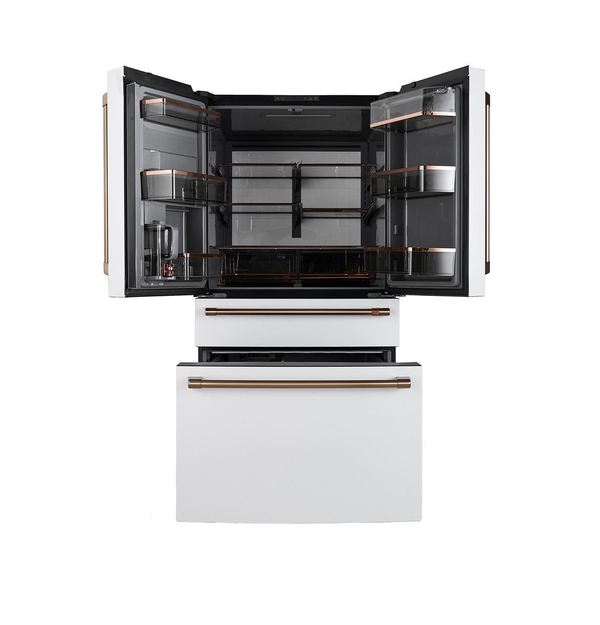 Cafe CGE29DP4TW2 CAF(EBACK)™ ENERGY STAR® 28.7 Cu. Ft. Smart 4-Door French-Door Refrigerator With Dual-Dispense AutoFill Pitcher