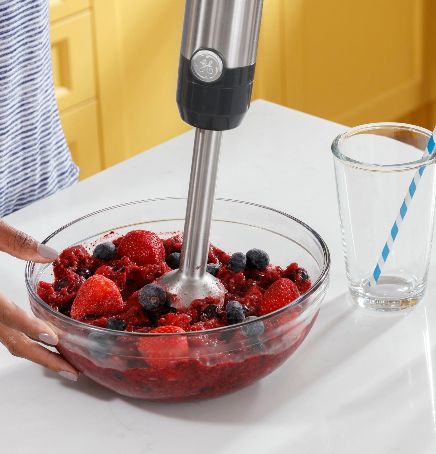G8H1AASSPSS GE Immersion Blender with Accessories