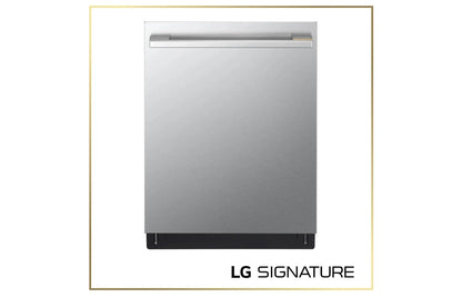 SDNTH981S LG SIGNATURE FlushFit™ 24 Inch Dishwasher with 1-Hour Wash & Dry, QuadWash® Pro, and Dynamic Heat Dry™ with AutoVent™ Dry