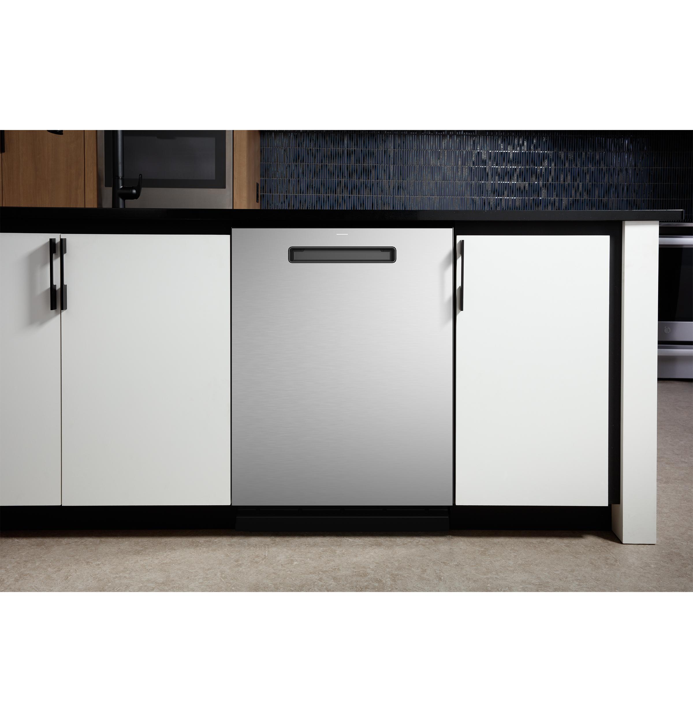 GE Profile™ ENERGY STAR® Fingerprint Resistant Top Control Stainless Interior Dishwasher with Microban™ Antimicrobial Technology with Sanitize Cycle