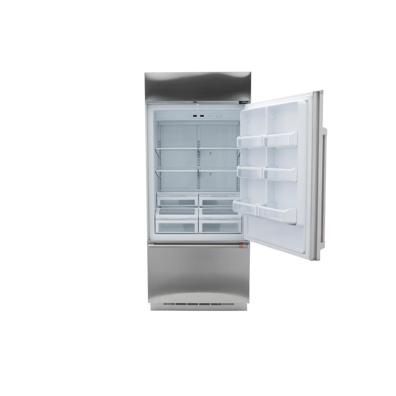 Cafe CDB36RP2PS1 Caf(eback)™ 21.3 Cu. Ft. Built-In Bottom-Freezer Refrigerator