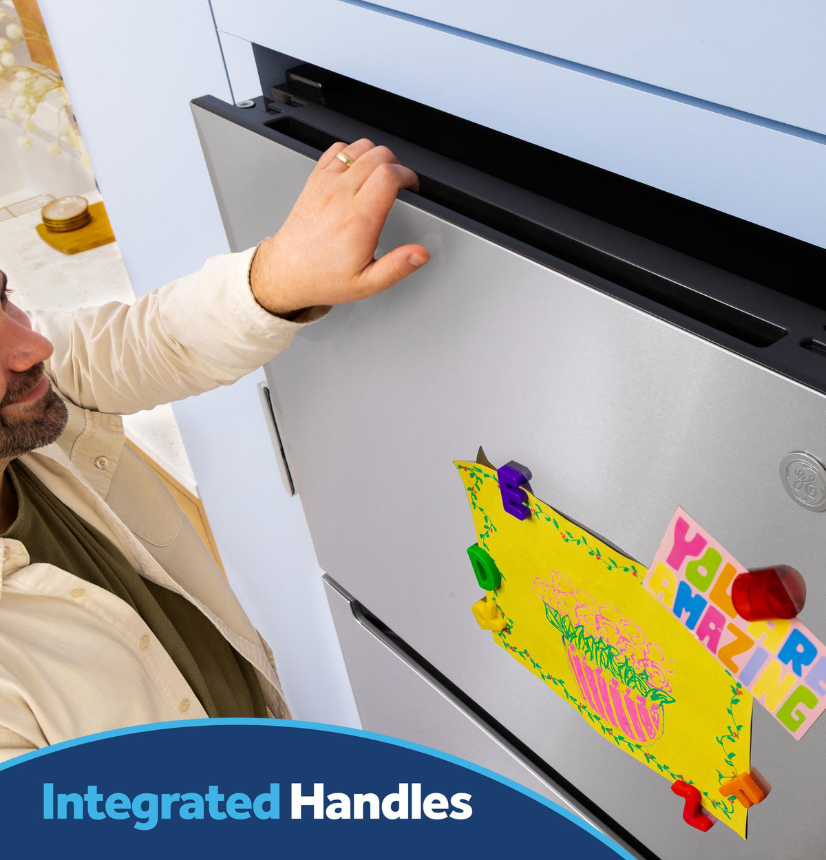 GPS19KYZFS GE 19 Cu. Ft. Garage Ready Top-Freezer Refrigerator