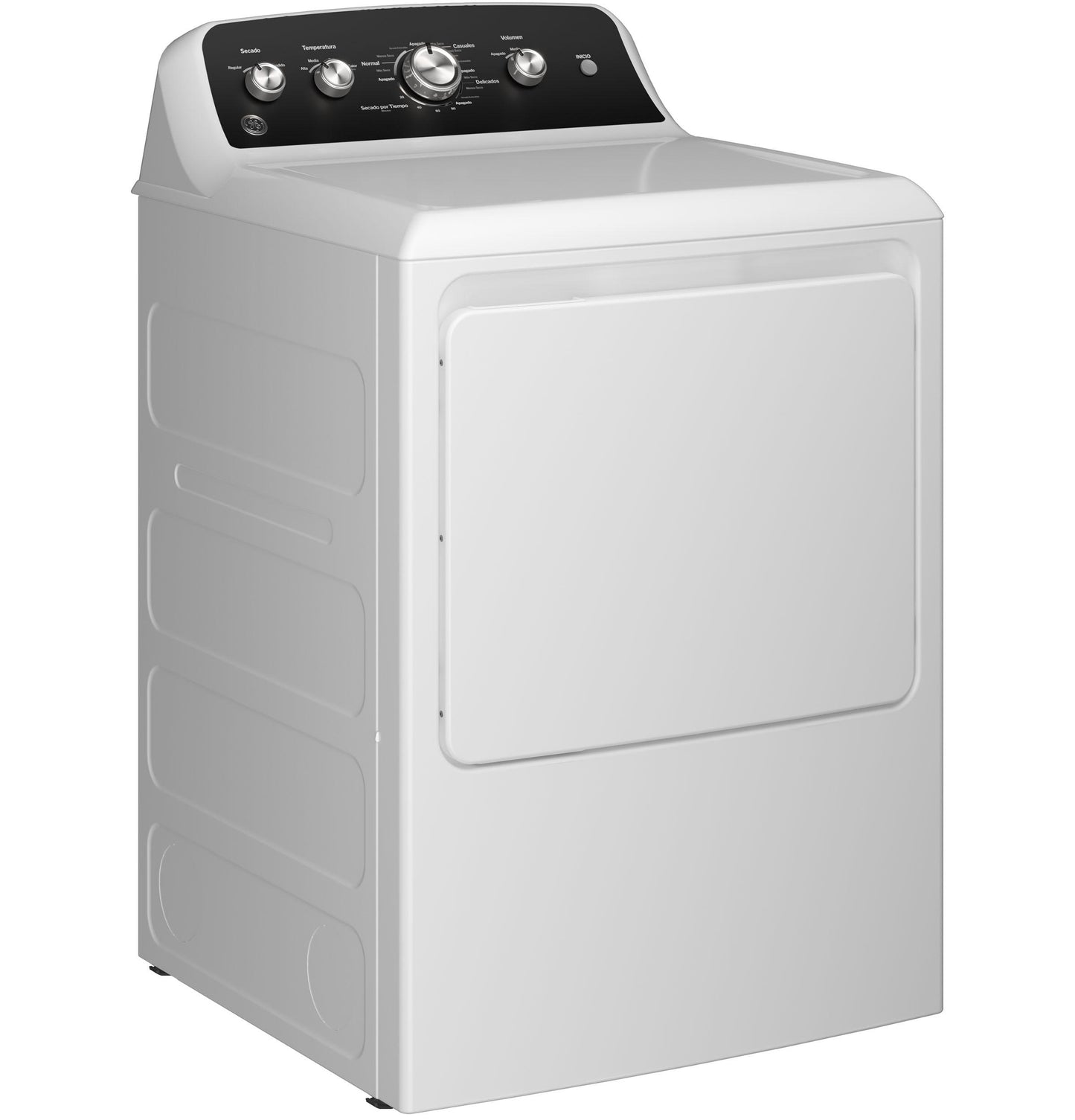 ETD48EASWWB GE® 7.2 cu. ft. Capacity Electric Dryer with Spanish Panel and Up To 120 ft. Venting