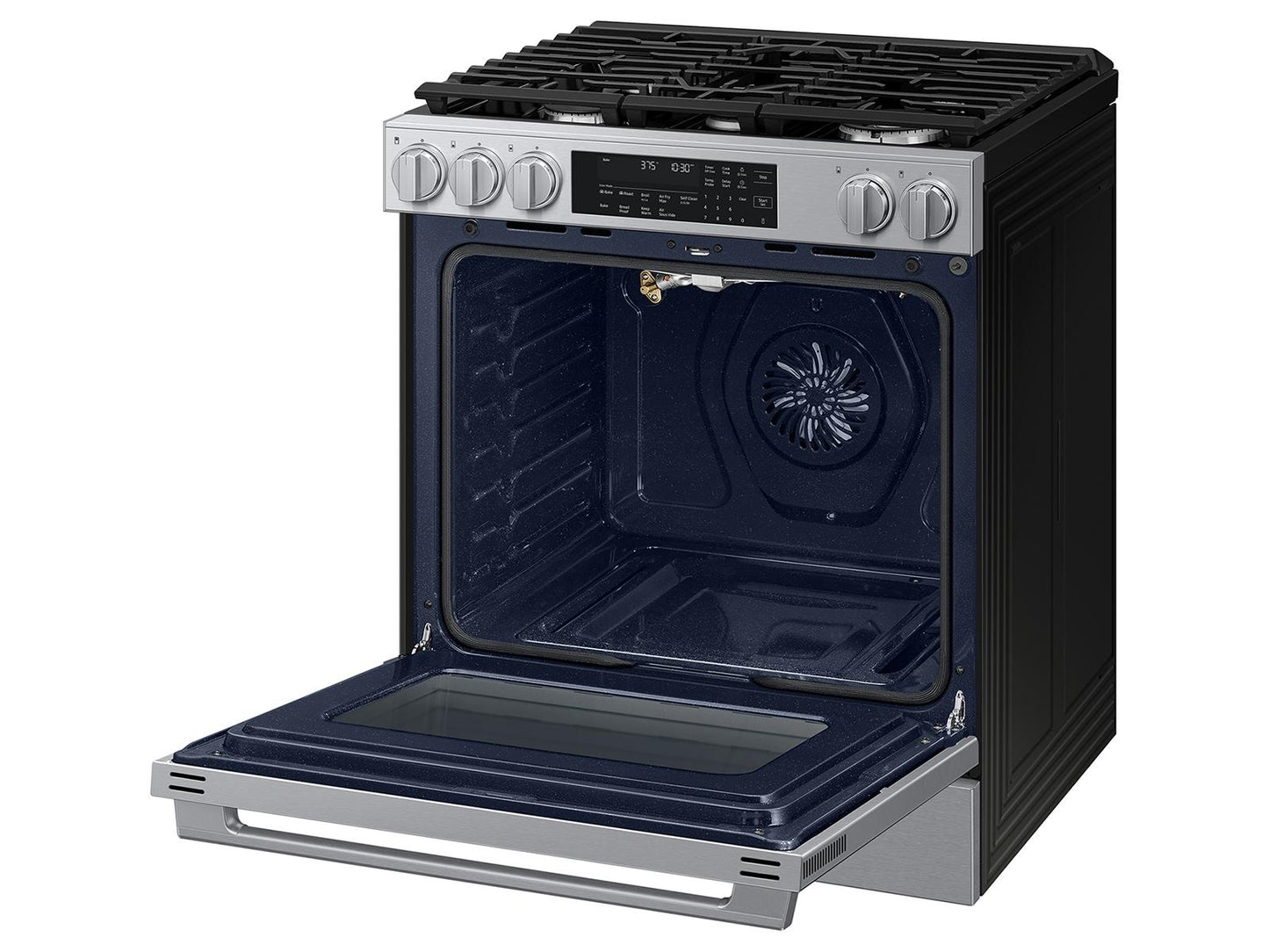 Samsung NSG90H60SR Bespoke Smart Slide-in Gas Range Pro Style Elite Design  Illuminated Knobs  Air Fry Max
