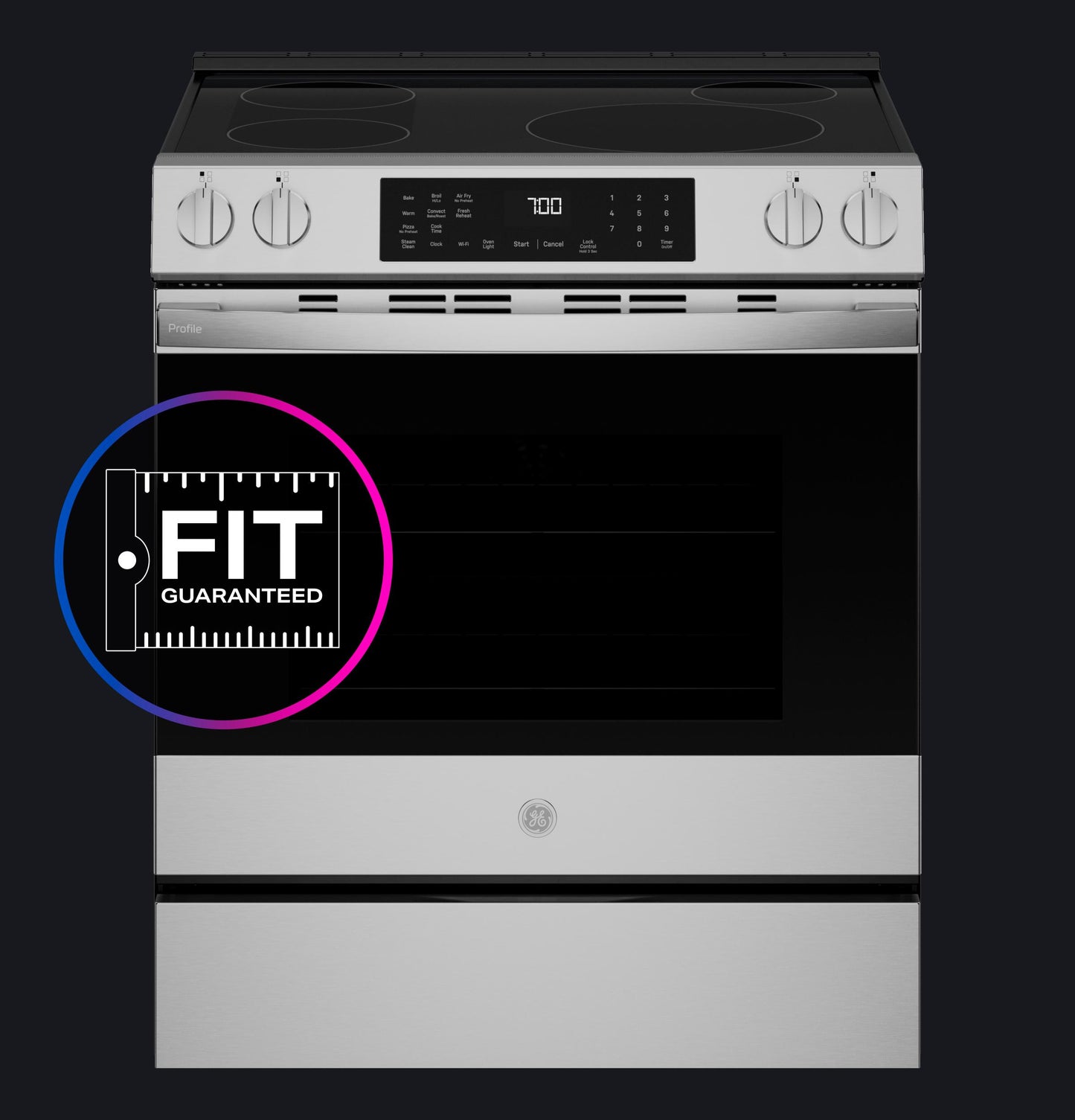 PHS700AYFS GE Profile™ ENERGY STAR® 30" Smart Slide-In Induction and Convection Range with No Preheat Air Fry and EasyWash™ Oven Tray