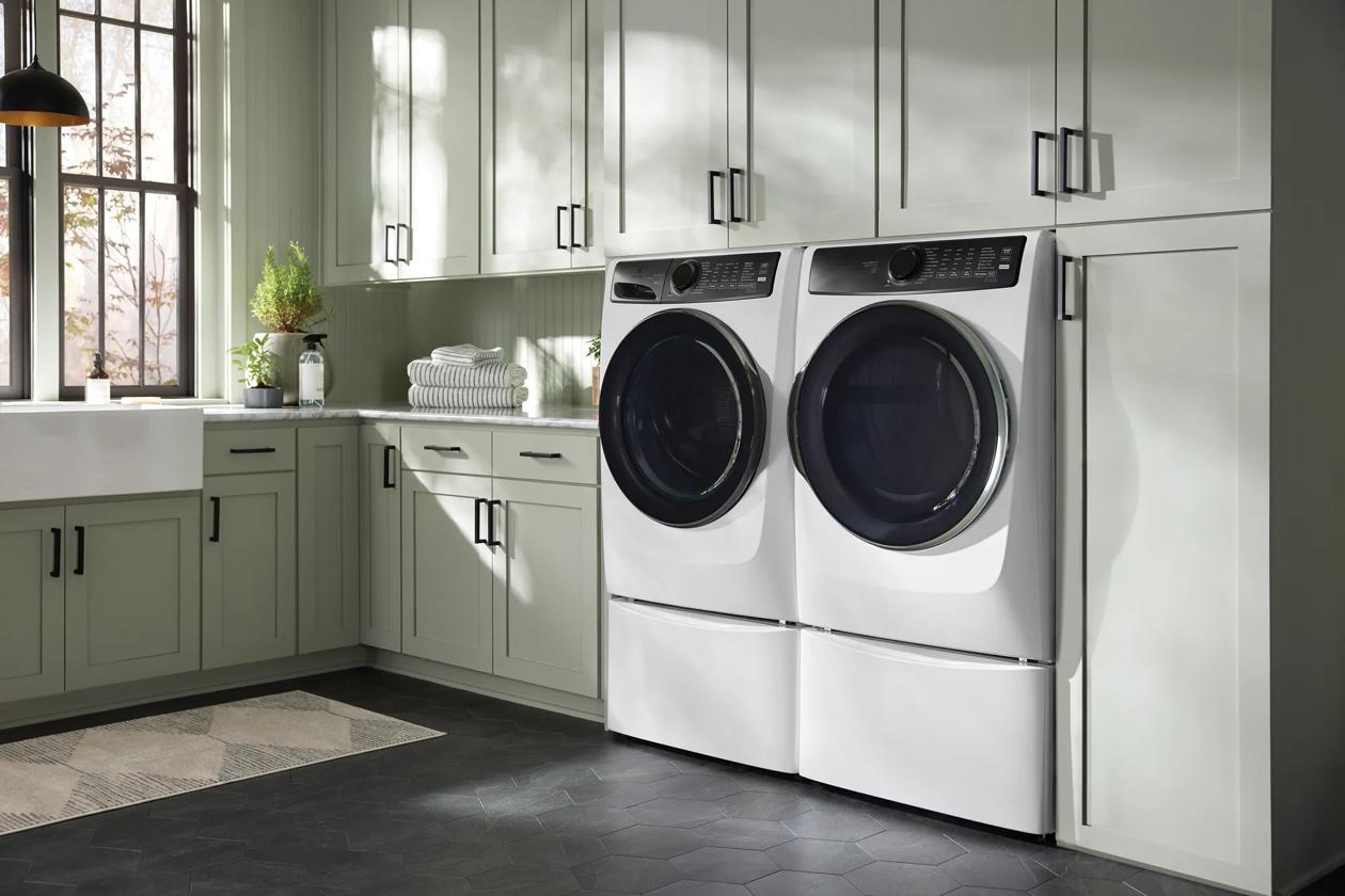 Electrolux ELFE7738MW Front Load Perfect Steam™ Electric Dryer with Balanced Dry™ and Instant Refresh - 8.0 Cu. Ft.