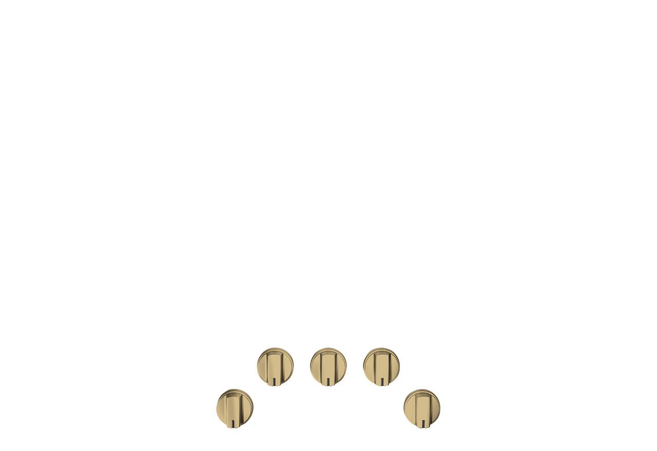 Cafe CXCG1K0PMCG CAF(EBACK)™ 5 Gas Cooktop Knobs - Brushed Brass