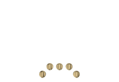 Cafe CXCG1K0PMCG CAF(EBACK)™ 5 Gas Cooktop Knobs - Brushed Brass