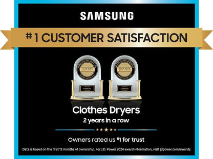 Samsung DVE53BB8900G Bespoke 7.6 cu. ft. Ultra Capacity Electric Dryer with AI Optimal Dry and Super Speed Dry in Forest Green