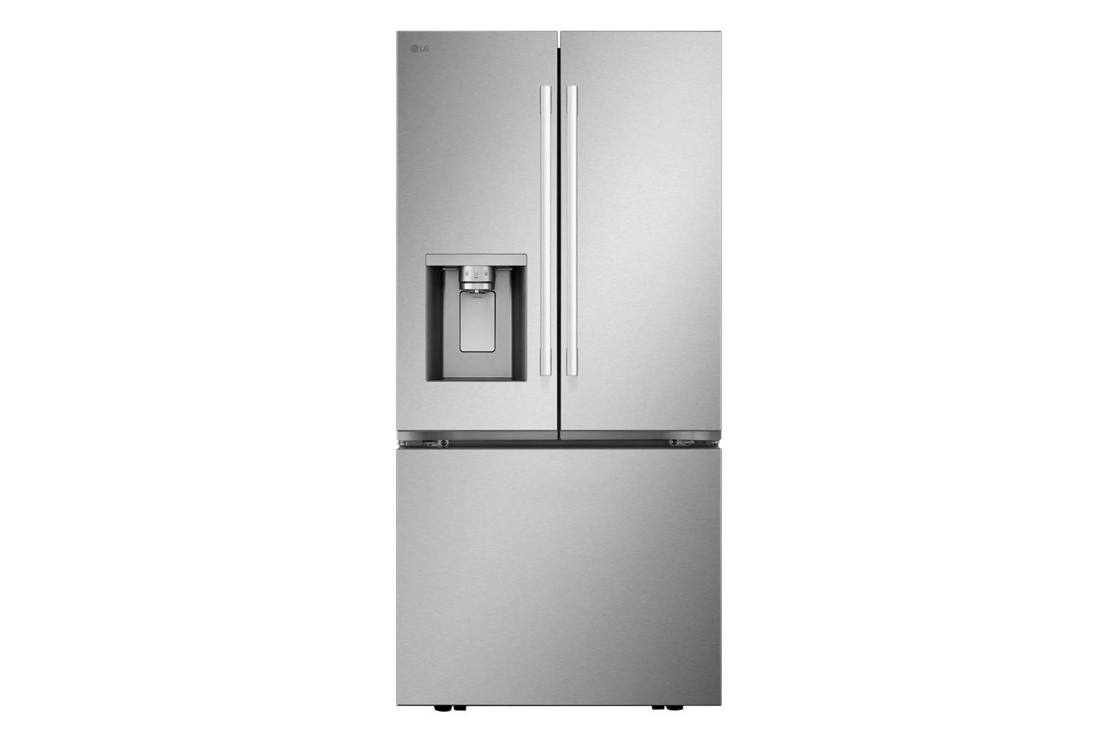 Lg LF25H6330S 25 cu.ft. 3-Door French Door Refrigerator with Hybrid Handle Design and External Ice and Water Dispenser