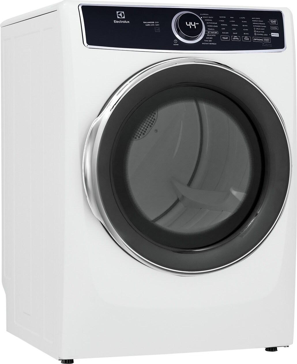 ELFE7537AW Electrolux Front Load Perfect Steam™ Electric Dryer with Predictive Dry™ and Instant Refresh - 8.0 Cu. Ft.