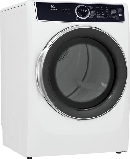 Electrolux ELFE7537AW Front Load Perfect Steam™ Electric Dryer with Predictive Dry™ and Instant Refresh - 8.0 Cu. Ft.
