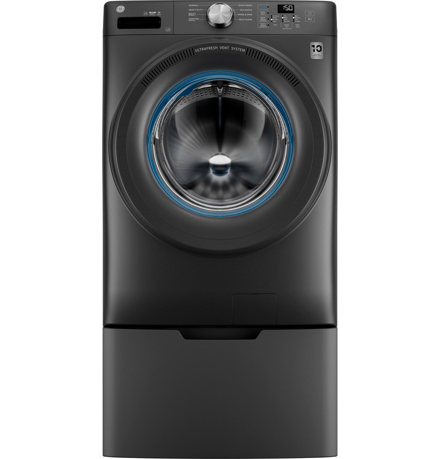 GFW350SPYDS GE® ENERGY STAR® 4.6 cu. ft. Capacity Smart Front Load Washer with UltraFresh Vent System with OdorBlock™