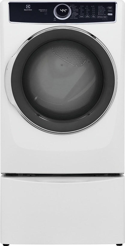 Electrolux ELFG7537AW Front Load Perfect Steam™ Gas Dryer with Predictive Dry™ and Instant Refresh - 8.0 Cu. Ft.
