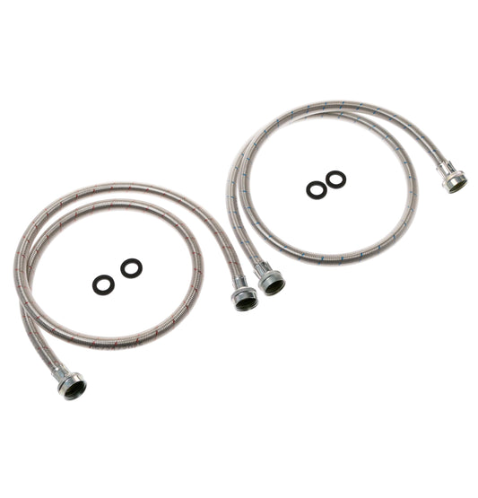 PM14X10005 GE® Universal Washing Machine Stainless Steel Hoses - 2 Pack PM14X10005
