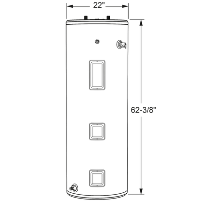 GE50T08BAM GE® 50 Gallon Tall Electric Water Heater