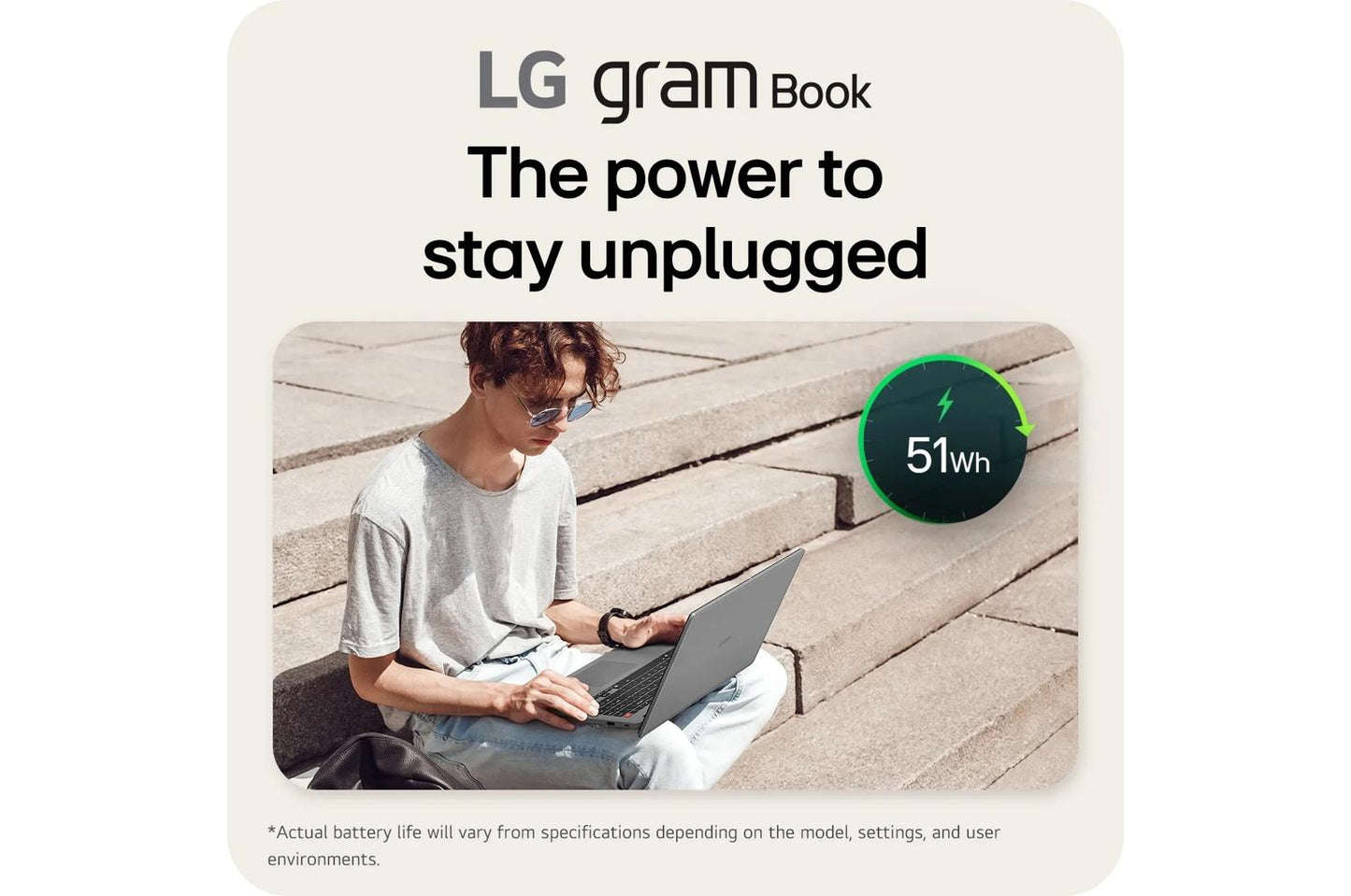15U50TGAAS3U1 LG gram Book 15.6 Inch, Thin and Lightweight Laptop, Windows 11 Home, Intel® Core™ i5-1334U, 16GB RAM, 512GB SSD, Titan Silver