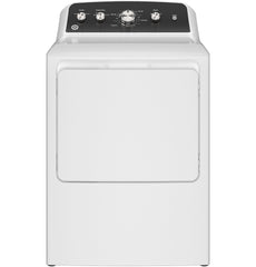 GTD48EASWWB GE® 7.2 cu. ft. Capacity Electric Dryer with Up To 120 ft. Venting and Extended Tumble