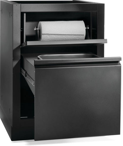 Napoleon Bbq IMWDCMK1 OASIS Waste Drawer Cabinet, Matte/Matt Black