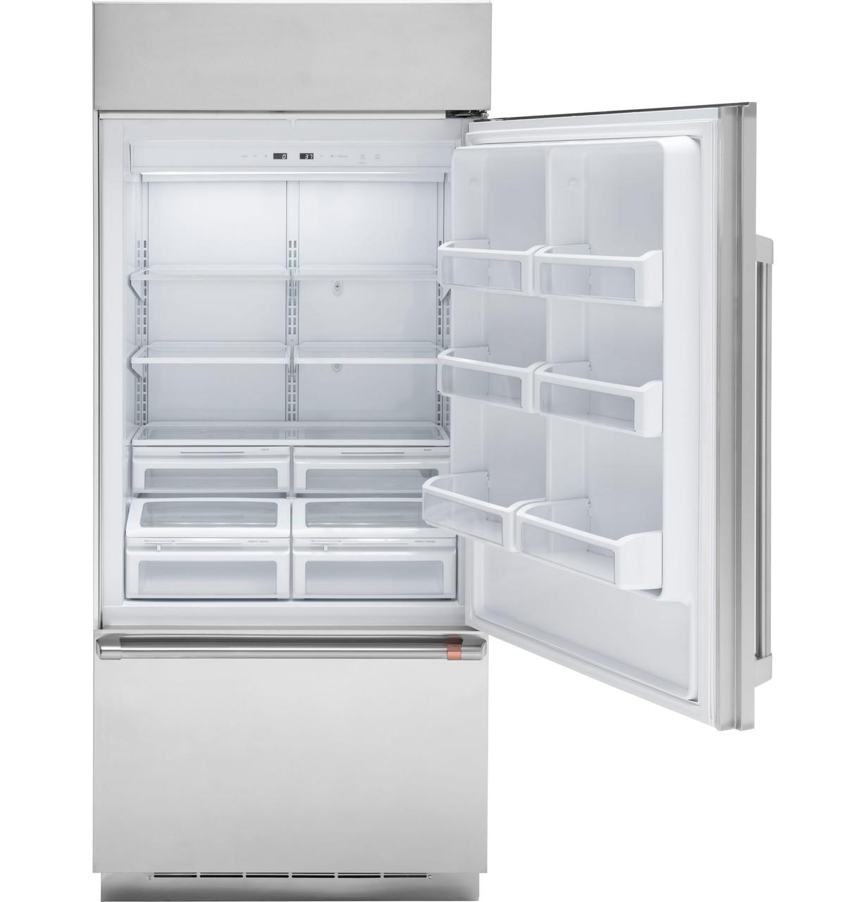 Cafe CDB36RP2PS1 Caf(eback)™ 21.3 Cu. Ft. Built-In Bottom-Freezer Refrigerator