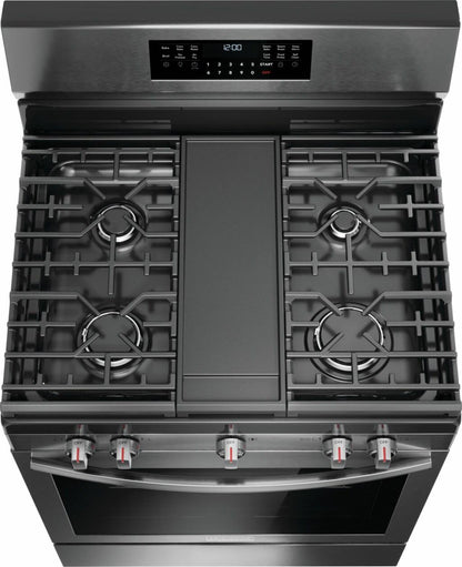 Frigidaire GCRG3060BD 30" Rear Control Gas Range with Total Convection