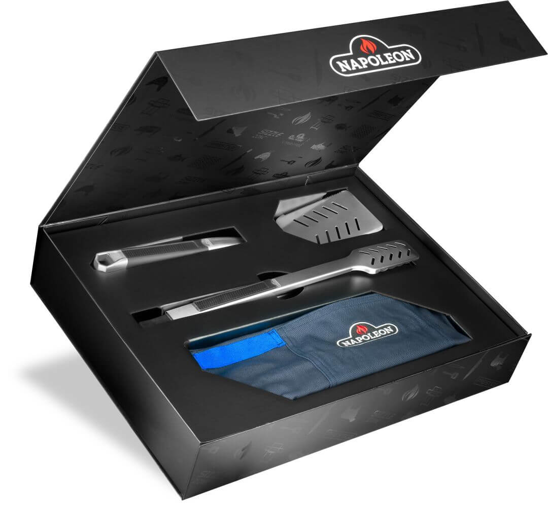 Napoleon Bbq P500VXRSIBNKPHM50 50thAnniversary Edition Prestige 500 Includes Commemorative Cover, Apron and Tool Set , Natural Gas, Black and Blue