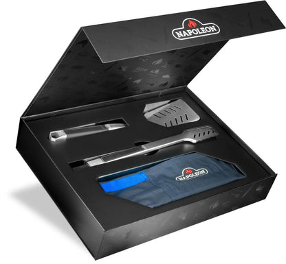 Napoleon Bbq P500VXRSIBNKPHM50 50thAnniversary Edition Prestige 500 Includes Commemorative Cover, Apron and Tool Set , Natural Gas, Black and Blue