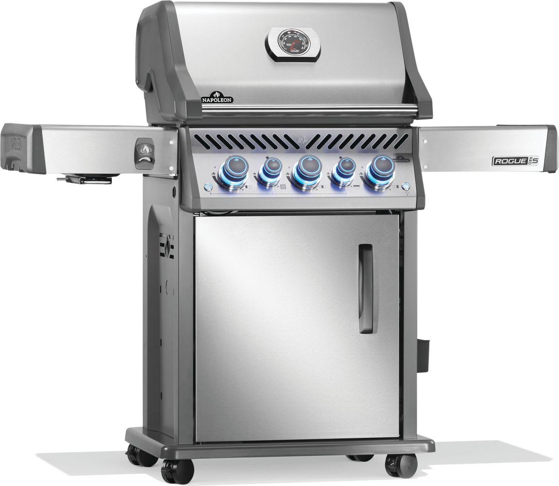 Napoleon Bbq RPS425RSIBNSS2 Rogue PRO-S 425 RSIB with Infrared Side and Rear Burner , Natural Gas, Stainless Steel