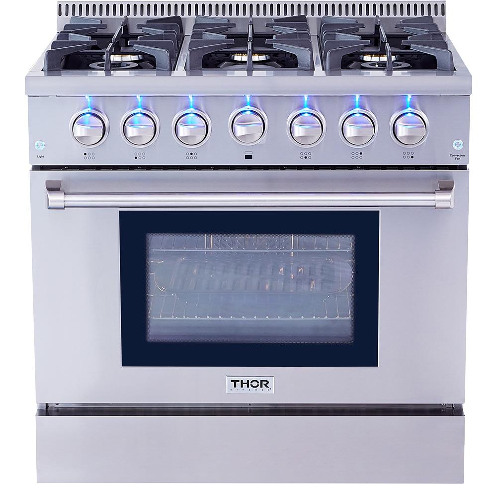 HRG3618ULP Thor Kitchen 36-inch Professional Liquid Propane Range - Hrg3618ulp