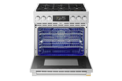LPGU6319Y LG SIGNATURE 6.3 cu. ft. Smart Gas Slide-In Pro Range with Dynamic ProBake Convection®, Air Fry, Air Sous Vide and Roast Mode