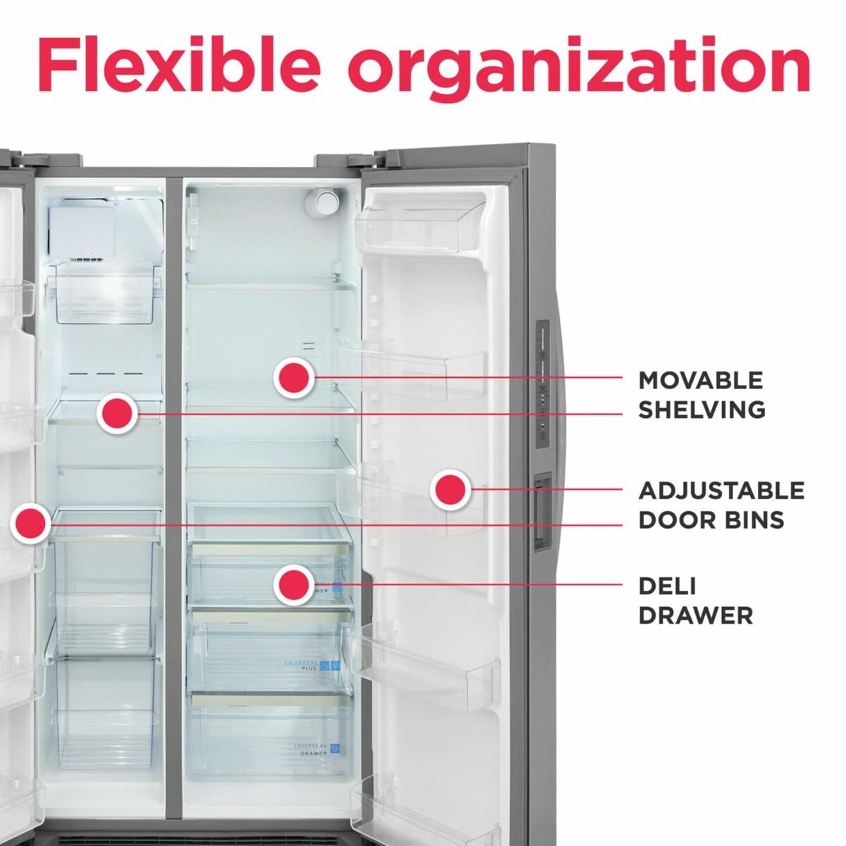 Frigidaire Gallery 26.0 Cu. Ft. 36" Standard Depth Side by Side Refrigerator