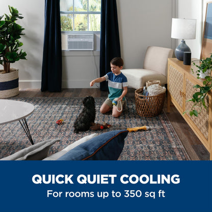 AHEK08AC GE® 8,000 BTU Smart Electronic Window Air Conditioner for Medium Rooms up to 350 sq. ft.