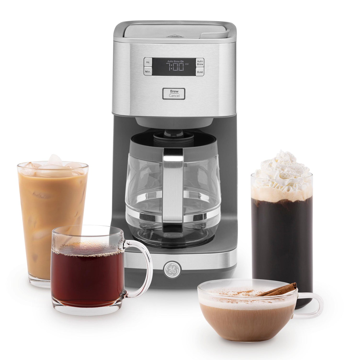 G7CDAASSPSS GE Drip Coffee Maker with Glass Carafe