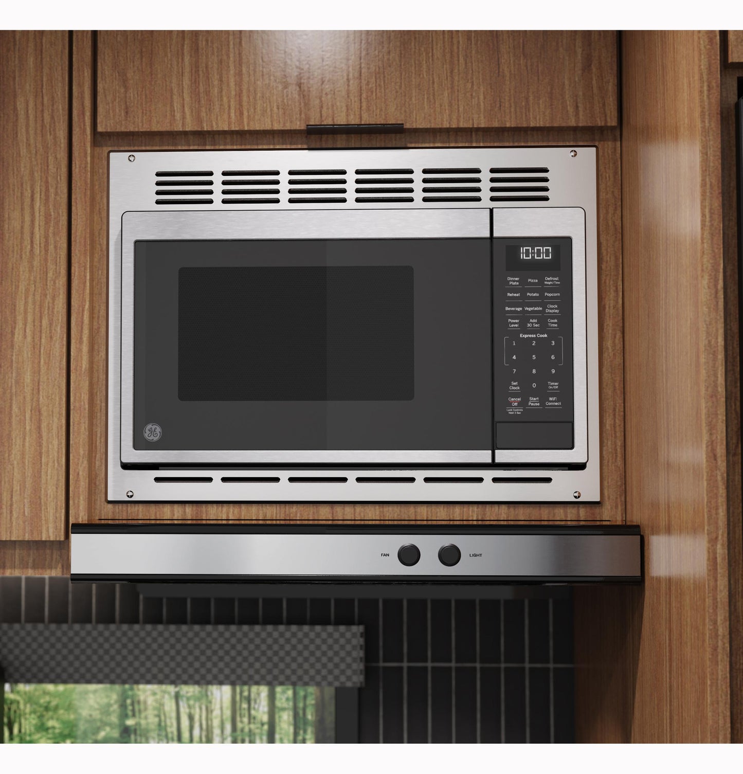 GCBK09N1WSS GE® 0.9 Cu. Ft. Capacity Built-In Microwave Oven