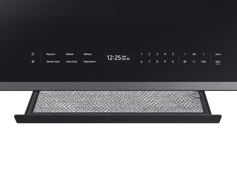 Samsung ME21DG6700SR Bespoke 2.1 cu. ft. Over-the-Range Microwave with Auto Dimming Glass Touch Controls in Fingerprint Resistant Stainless Steel