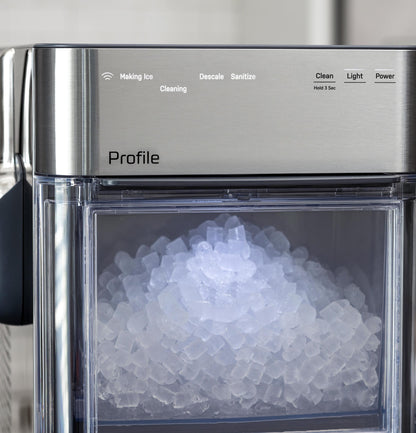 XPIO13SWSS GE Profile™ Opal™ 2.0 Ultra Nugget Ice Maker with Side Tank and Scale Inhibiting Filter